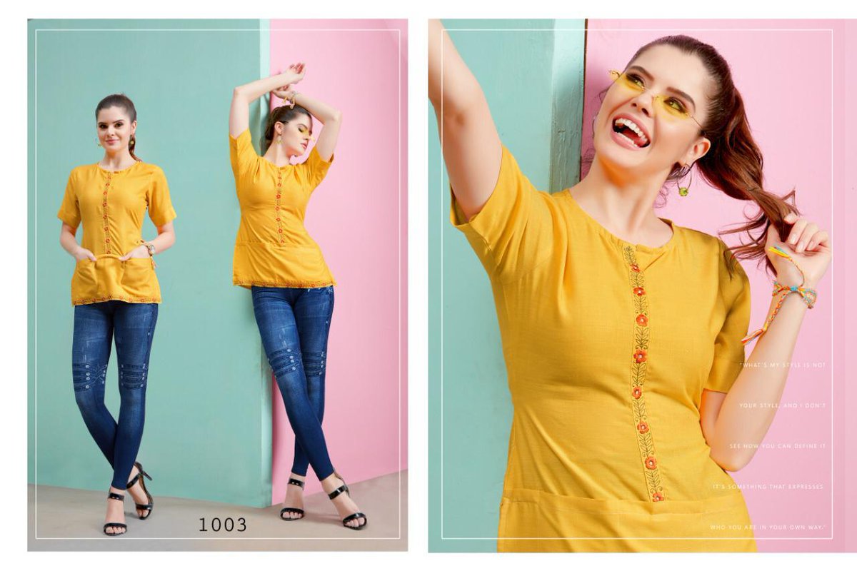 fennypatel1's tweet photo. Designer kurtis shoping now !!
#western #tops #stylish #rayon #embroidery #partywear #gorgeous  #surat #gujarat #india #ashirwadonlineagencies
For more order/price whatsapp me: +91 7575003058
Fore daily updates DOWN. NOW OUR 
APP:- https://t.co/ug8Jw55KWg https://t.co/ow5ECnX3l0