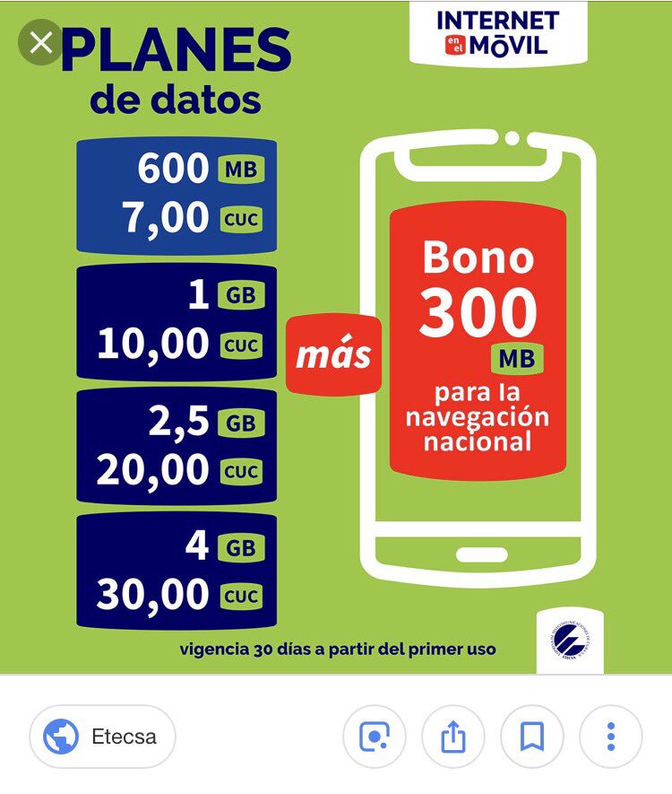 joelglez74's tweet photo. @Cubacel_ETECSA @MayraArevich @ETECSA_Cuba Los salarios en #Cuba no están al nivel de los precios.
#BajenLosPreciosDeInternet 
Los cubanos no pueden pagar estas cantidades 👇
@ETECSA_Cuba https://t.co/KbwNpaLpjt