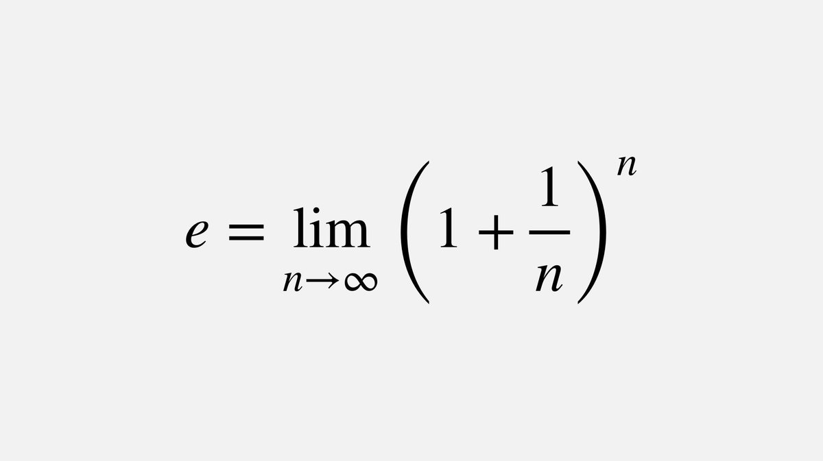 fermatslibrary's tweet image. In 1683 the Swiss mathematician Jacob Bernoulli found the first approximation of the mathematical constant e while studying continuous compound interest. e is one of the most important numbers in mathematics alongside 0, 1, π and i.
