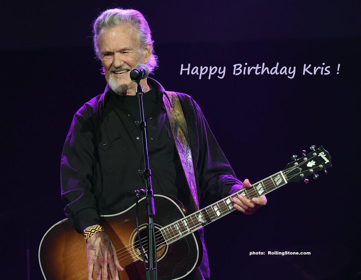 🥳CELEBRATING his birthday today is singer/songwriter Kris Kristofferson, whose talent has been such a gift to all of us over the years.  🎂#KrisKristofferson #CelebrityBirthday #HappyBirthday