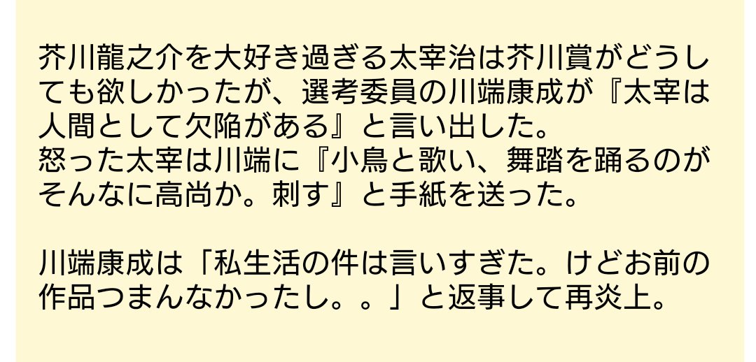 文豪たちが相手を罵るときに使った悪口をまとめた 文豪たちの悪口本 が話題に Togetter 文豪たちが相手を罵るときに使った悪口をまとめた 文豪たちの悪口本 が話題に Togetter