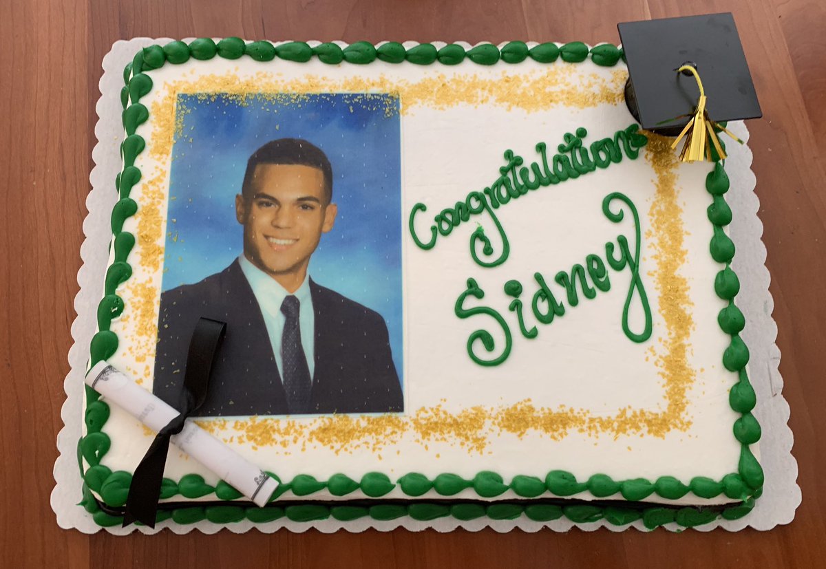 givegoodface's tweet photo. Congratulations to another grad in the family, Sidney Thybulle!   Hopkins, here he comes! https://t.co/am6HOuTEmV