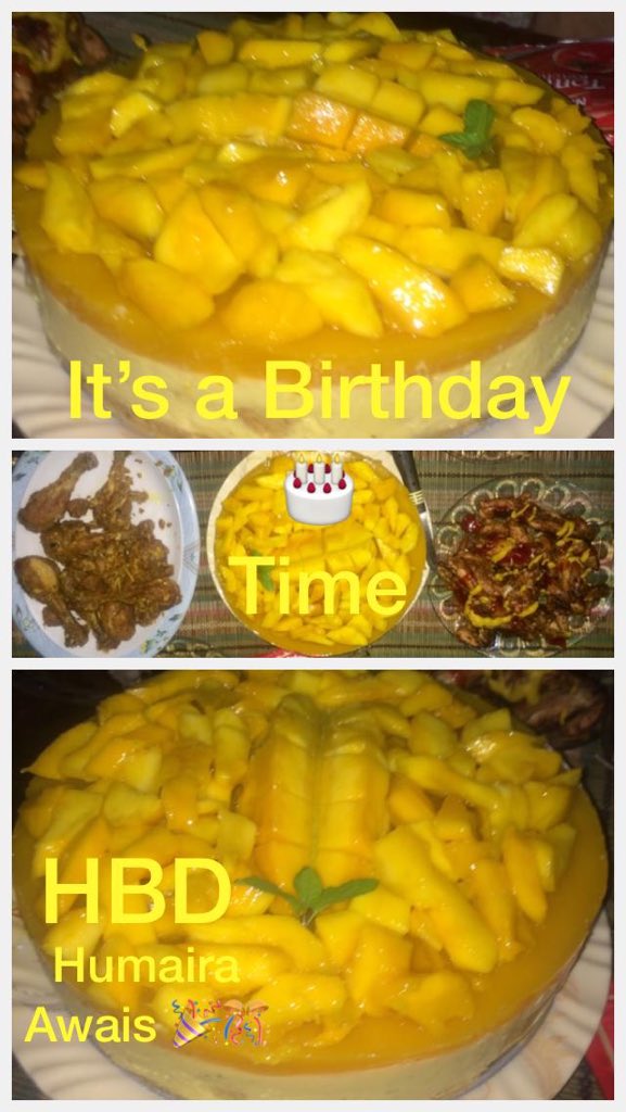 pppsm_punjab's tweet photo. Happy 😃 Birthday 🍰 to Humaira Awais (MRS) The Big love ❤️ @honybaig0 🎉🎊🎁🎂🎈The cake Made by Me I think it’s a beautiful and delicious 😋 Gift 🎁 #TheMangoExperince #Cheezcake https://t.co/h9pwOc97mN