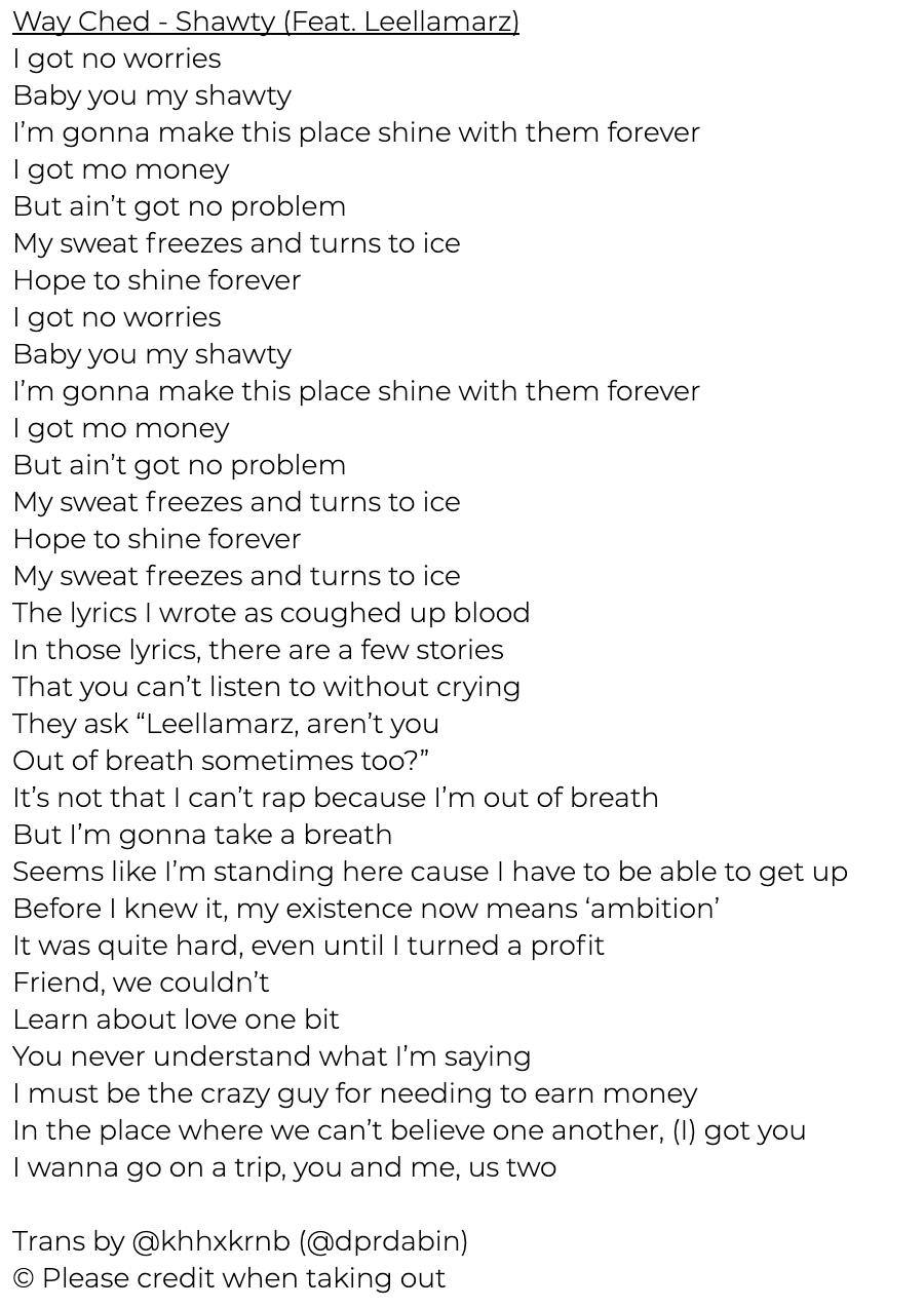 CHS Stylah SHAWTY Lyrics