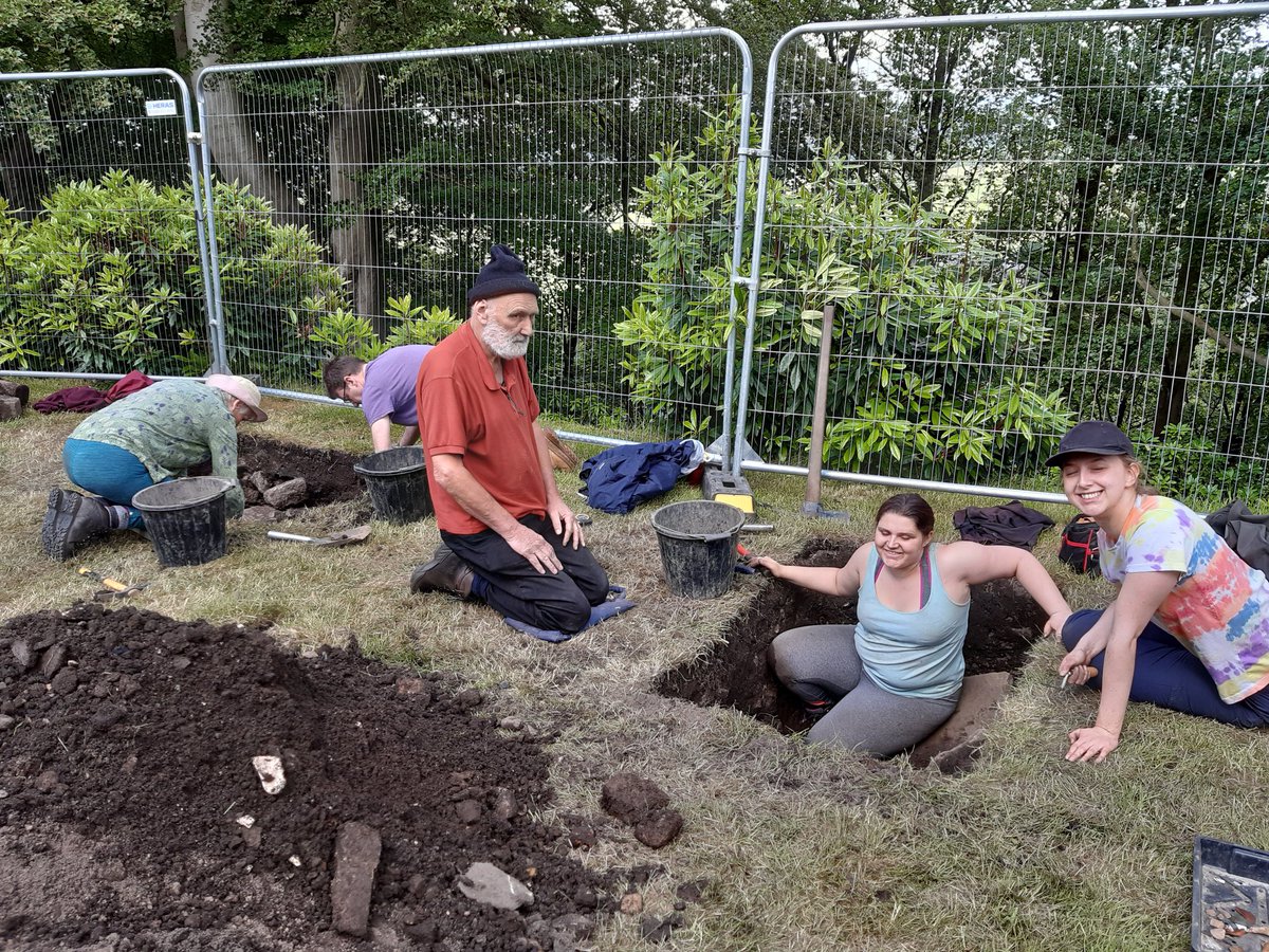 What a great way to finish the dig <a href="/HoghtonTower/">Hoghton Tower</a>, a visit from the Young Archaeologists Club, brilliant volunteers &amp; a whole load of intriguing medieval features! Thanks to everyone who took part!