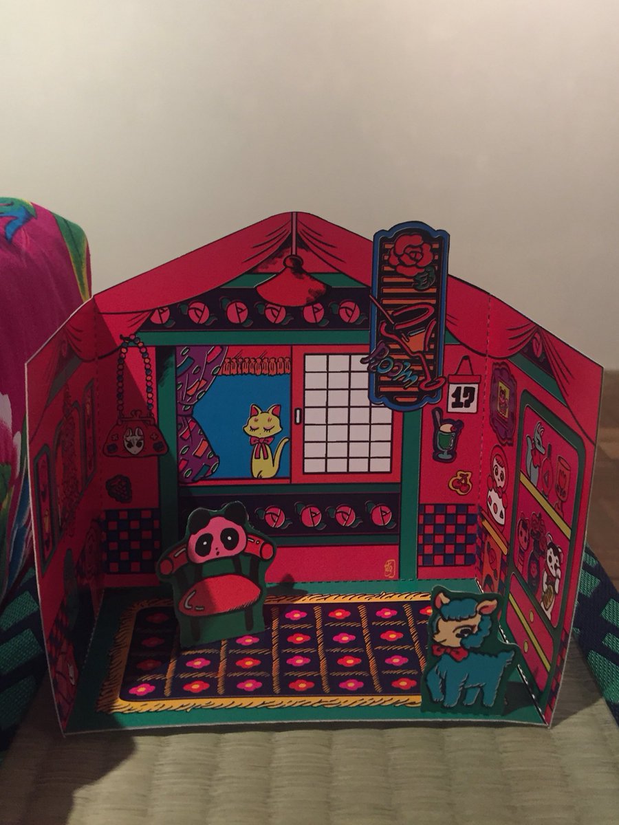 中村杏子 در توییتر ペーパークラフト ファンシールーム 令和レトロルーム オルゴールメリーなど昭和レトロをイメージした理想の女の子部屋