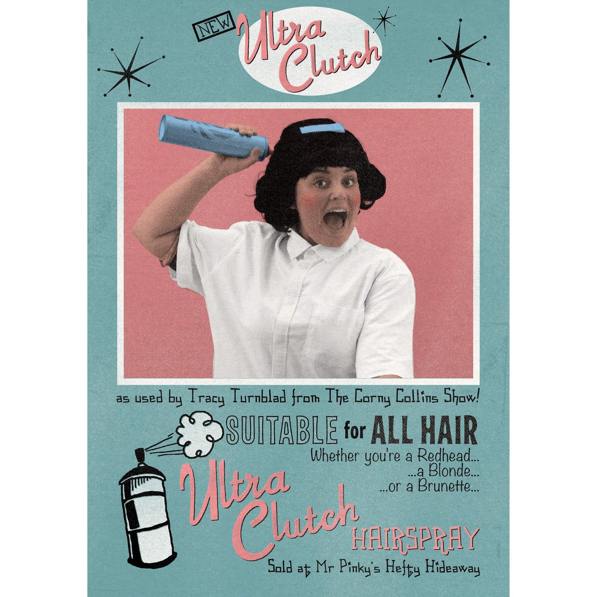 What gives a girl power and punch?
Is it charm, is it poise? No, it's Hairspray! 
What gets a gal asked out to lunch
Is it brains, is it dough? No, it's Hairspray!
22nd to 26th October 2019
#Greasepaint #hairspray