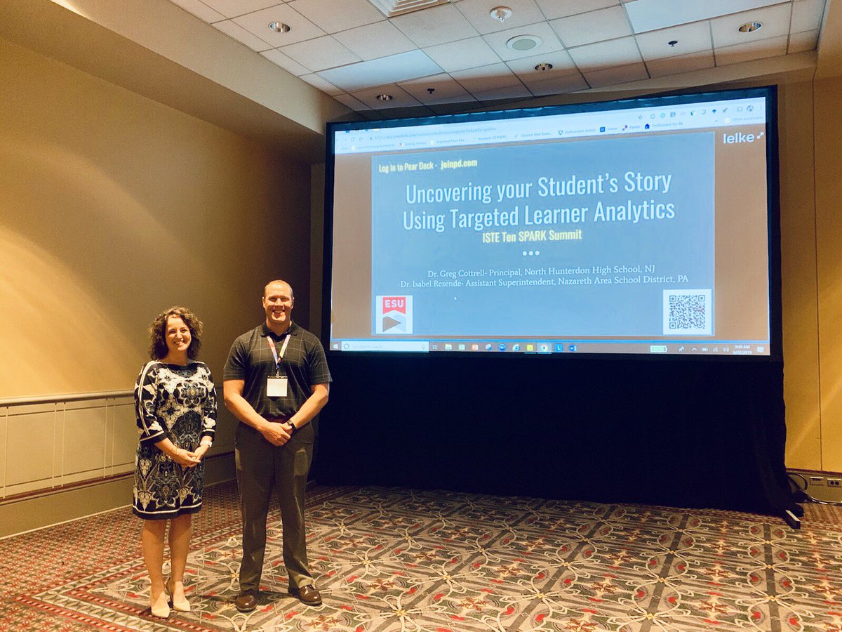 Learnics_'s tweet image. Today’s the day! Dr. Greg Cottrell and @icr205 are using @PearDeck to connect with their audience at #ISTETEN Spark Summit as they share the secrets to “Uncovering your Ss Story Using Targeted #LearnerAnalytics” #ISTE19 #ThinkingApp