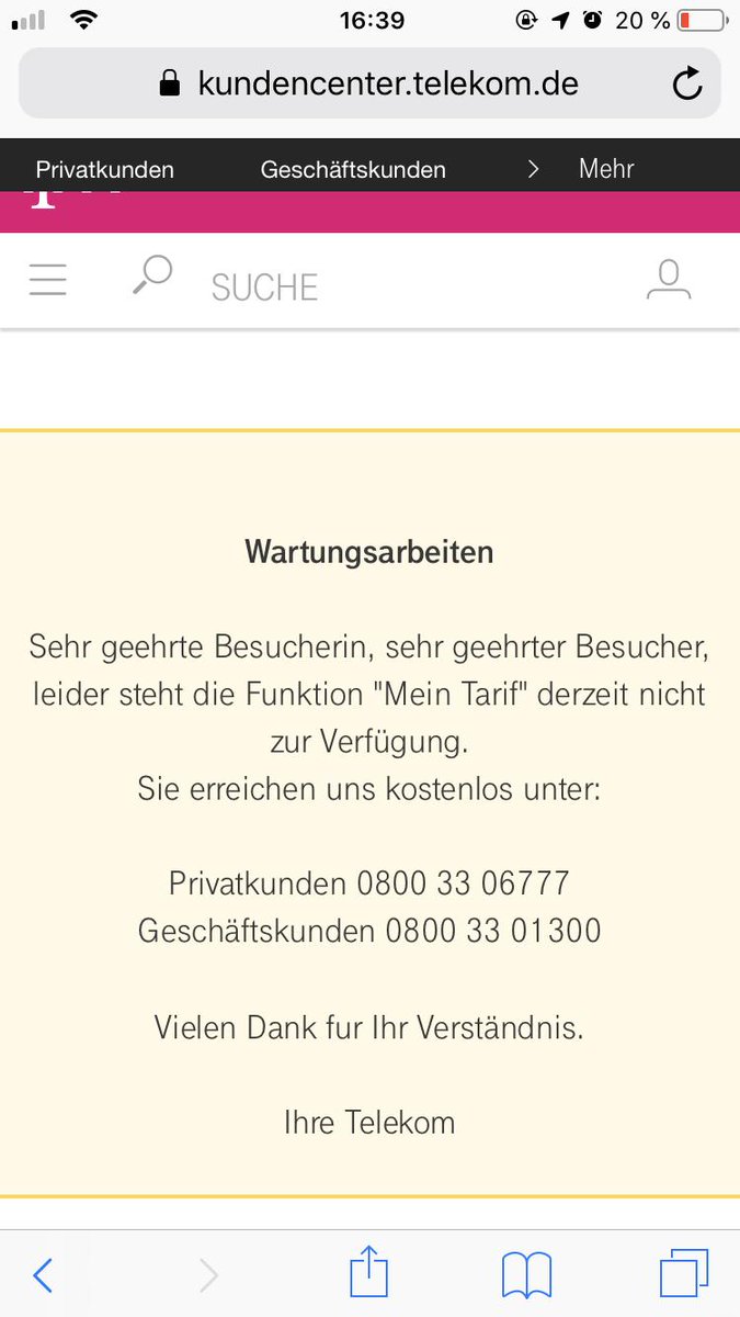 0xAFFE's tweet photo. @Telekom_hilft sind die Wartungsarbeiten irgendwann auch zu Ende? https://t.co/DsbrnE5DPj