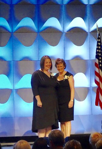 cu_pt_dept's tweet photo. Congrats to CU PT grad Melissa Starr, PT, DPT, CCS for receiving the Signe Brunnstrom Award for Excellence in Clinical Teaching at APTA’s NEXT conference. APTA President, Sharon Dunn presented this national award! https://t.co/3Ci3bIsTT3