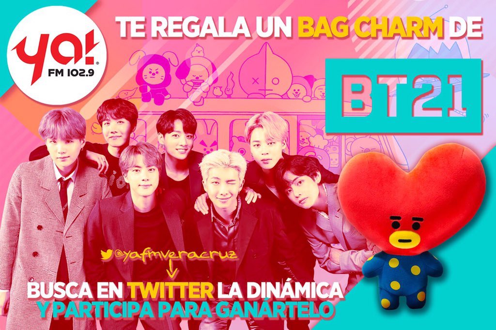 yafmveracruz's tweet photo. #ARMY jarocha ¿Aún no estás participando? 😱😱 ¿Qué esperas?
Checa la dinámica fijada aquí porque estaremos anunciando al aire al ganador 😉💜#Twitter ☝️
#Veracruz #Kpop #BTS #BT21 #Tata @BTS_twt @BT21_ #bt21inmexico #BT21_UNIVERSE #WorldIsPurple https://t.co/Ur3MsThGUP
