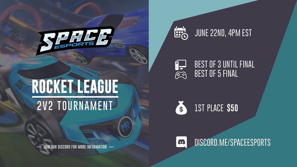Today we will have @GT_RJdub & @milkandcoochies compete in the @SpaceEsports Rocket League 2v2 tournament! Tune in to twitch.tv/KinggJdub to cheer them on! #AlwaysHigher @NHLGamerCOM  @GT_R_Team