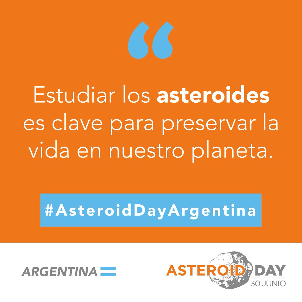 PlanetarioLP's tweet photo. Desde el @PlanetarioLP #FCAG @unlp nos sumamos a la celebración del #AsteroidDayArgentina2019 @AsteroidDayArg con una charla del astrónomo @PatricioZain este #viernes #28DeJunio - 19h - ¡Te esperamos! https://t.co/31eksOPVRu