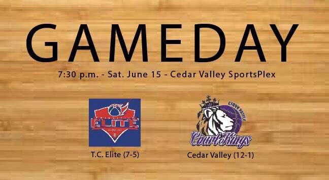 CVCourtKings's tweet photo. Home finale! It’s gameday CourtKing fans!

CourtKings vs. @TCEliteBall 

📍@CVSportsPlex (300 Jefferson St, Waterloo, IA) 
⏰ 7:30PM
🎙@johnleo38
📻 @CVSportsNetwork (https://t.co/CdhZV75N4w)

#TCEvsCV #ALLIN #CKFamily https://t.co/g2Ua1OmivO