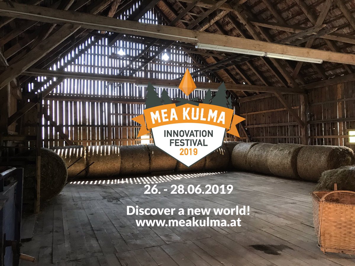 Das Warten hat ein Ende: Ein Festival der anderen Art startet kommende Woche als Experiment!
It's time for MEA KULMA 2019! 🎉
I am super flashed. New experiences are coming up. New insights. A new innovation community is about to being born! 😇
meakulma.at
#meakulma19