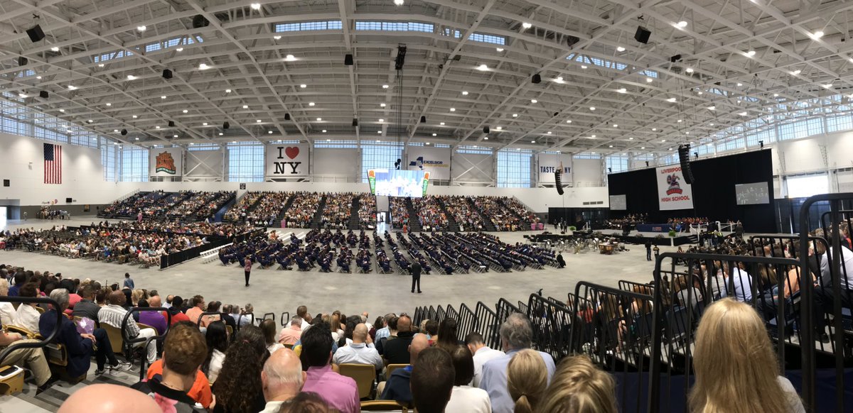 realer16's tweet photo. LHS class if 2019 graduation! #liverpoolhs #classof2019 https://t.co/Mnx7u1O4B6