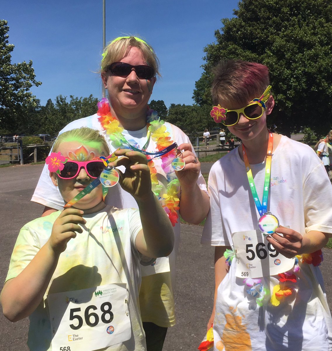 devonflossy's tweet photo. WOW such a great morning #teamellacombe @Tan_B2013 @Han_b2013 @CharlotteHuish2 @sarah_horton_1 did well! We have raised Β£297.50 with more to come for #CHSWRainbow it was such fun! https://t.co/4U3BX9l9jU