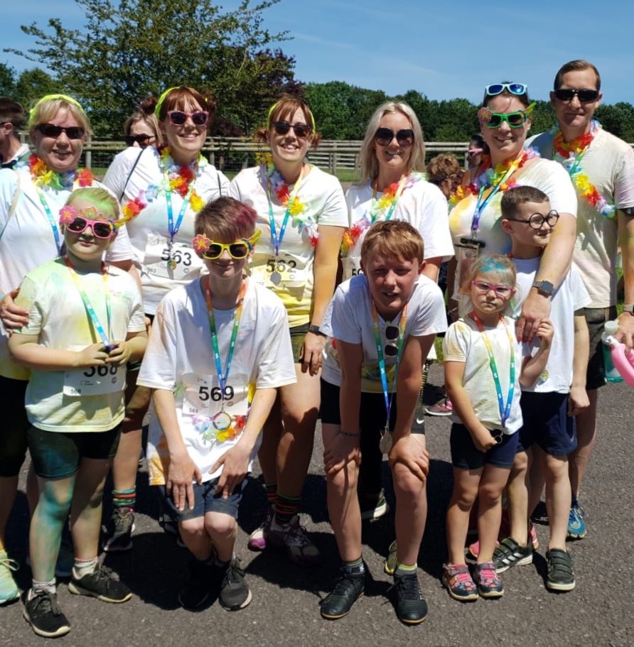 devonflossy's tweet photo. WOW such a great morning #teamellacombe @Tan_B2013 @Han_b2013 @CharlotteHuish2 @sarah_horton_1 did well! We have raised Β£297.50 with more to come for #CHSWRainbow it was such fun! https://t.co/4U3BX9l9jU