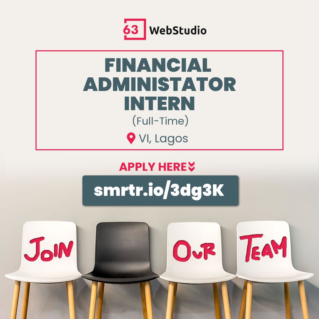 63WebStudio's tweet image. Interested?

Apply now 👉🏾 smrtr.io/3dg3K

Retweet because you care 😉

#63WebStudio #JobOffer #Jobs #Webdesign #TotalAFCON2019 #SaturdayMotivation #ToWhomItMayConcern #NGABDI #SaturdayThoughts