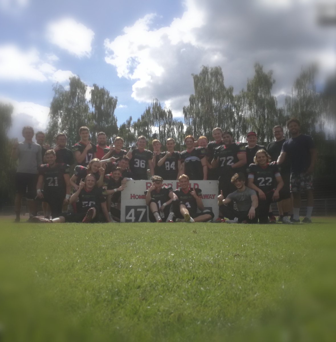 mcholdorf's tweet photo. Conference Champions! No1!!
5-1 on the spring season and 3 years in the making! #u19 #football #Coaching #2019season #trianglerazorbacks https://t.co/V3Exc8jV9t