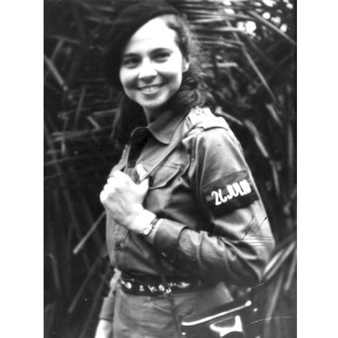 This is Vilma Espín, Cuban revolutionary fighter and veteran of the Sierra Maestra campaign during the war against the Batista regime in the 1950s.  #cuba  #revolution  #anticolonial  #resistance  #empire