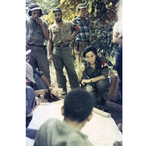 She was a leader of the Sierra Maestra campaign during 1957-58. These pics show her conducting an orders group.  #cuba  #revolution  #anticolonial  #resistance  #empire