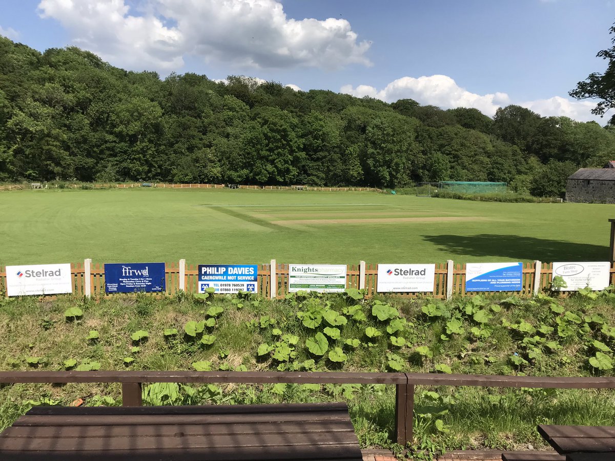 PontblyddynCC's tweet photo. Beautiful sunny afternoon at Alder Meadow, shame we don’t have a game today, both senior teams playing away 1st XI @bangor_cricket &amp; 2 XI @GwersylltCC https://t.co/beF4DJ1e6w