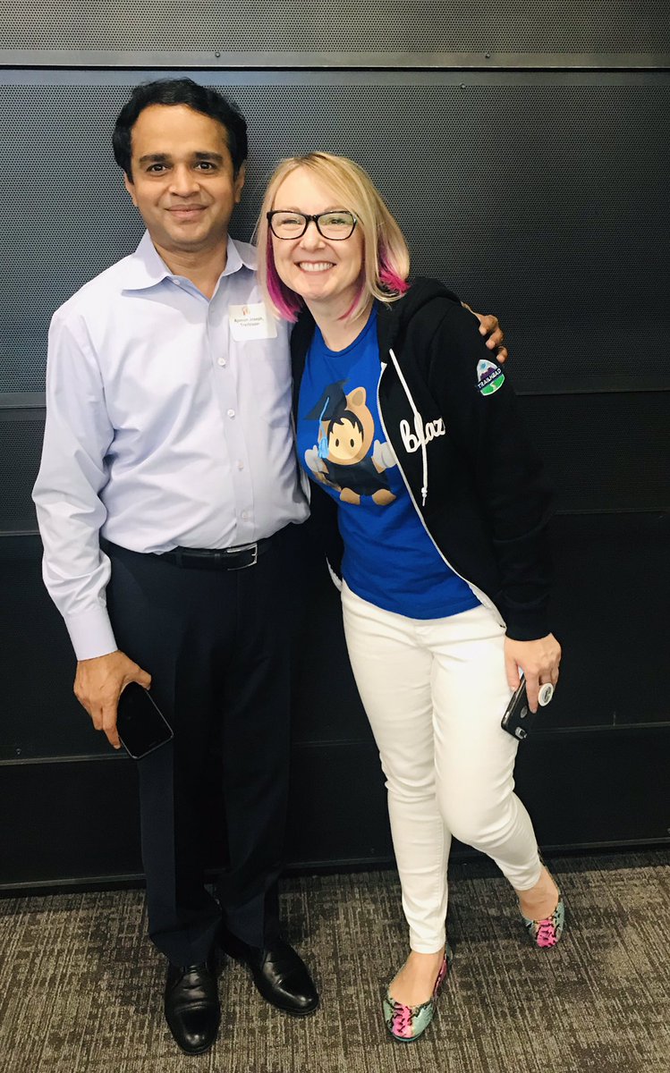 SalesforceYouth's tweet photo. @apexcoder Ajomon joseph, chairperson of @SalesforceYouth with our awesome keynote speaker @amandabauman @SalesforceYouth @salesforce https://t.co/iUYICMbBEo