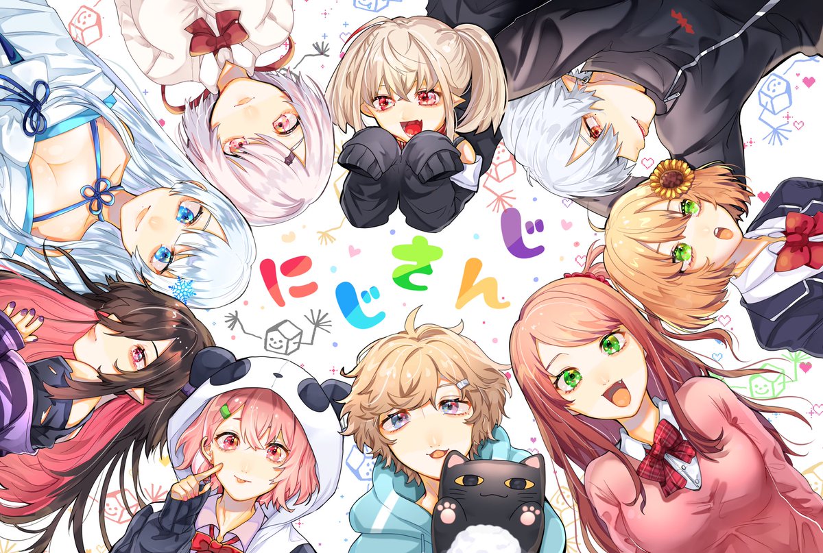 乃莉助 多忙 Twitterissa ありがとう ゲーマーズ 好きだああああ にじさんじ1周年mvファンアート