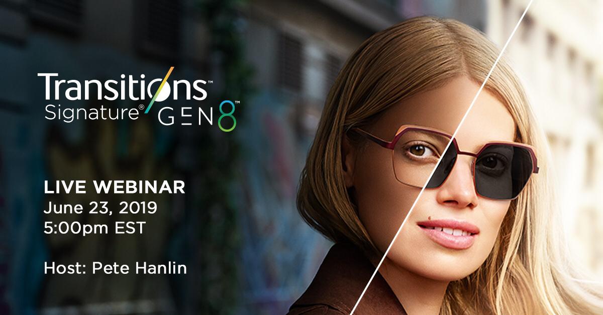 RKLunchDate's tweet photo. Join us as Pete Hanlin discusses the new technology behind Transitions®️ Signature®️ GEN 8™️ lenses Sunday June 23th at 5pm EST.  Learn what makes this lens unique and also receive ABO credit!

@defocusmedia #optometry https://t.co/BHTuuaUSI4