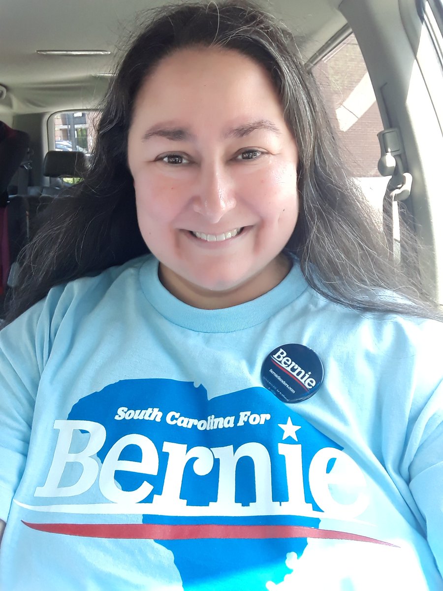 Marnie_was_here's tweet photo. Just volunteered @BernieSanders #Bernie2020 #SCDemWeekend #NotMeUs #SC4Bernie https://t.co/9QK4BscDOm