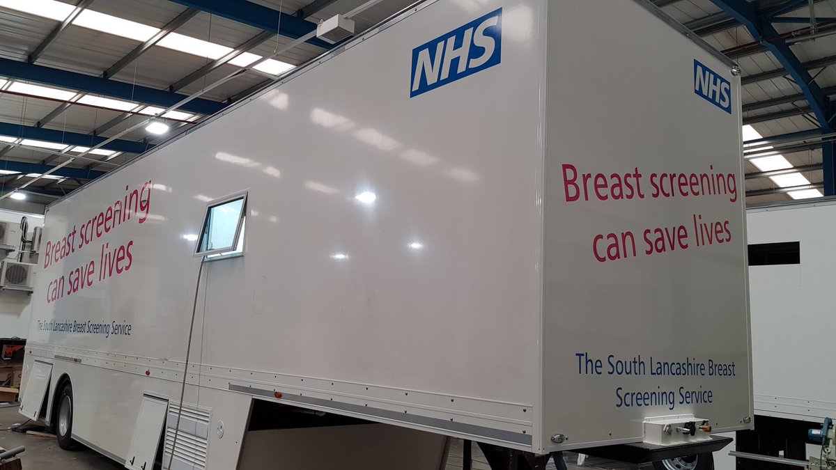 LyntonUK's tweet image. First of 3 new @LyntonUK mobile mammography units for @WWLNHS South Lancashire breast screening.

Internal feature walls hopefully a calming distraction for the ladies. ( Image supplied free @glocky9 )

⭐️ Fairy Glen, Wigan ⭐️

#mobilebreastscreening #mobilescreening #NHS