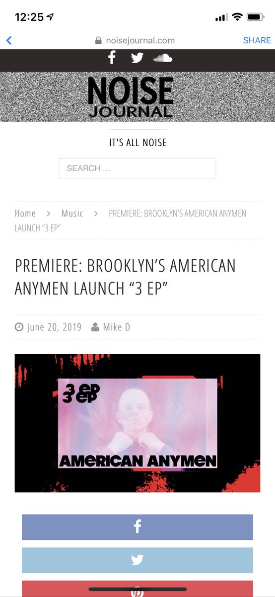 <a href="/TheNoiseJournal/">Noise Journal</a> and @dimitriou_mike article on new “3EP.” Show tonight at Little Skips!