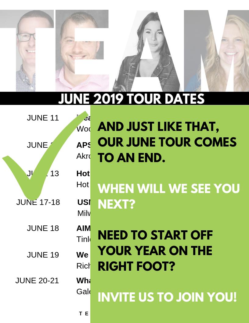 teachbetterteam's tweet photo. AND just like that... our crazy June Tour is over! Thank you to all the outstanding educators we were able to spend time learning along side! This only be the beginning!
#MasteryChat #TeachBetter #KidsDeserveIt #122EdChat #TLAP #RunLAP #XPLAP #WITCon19 #USMSpark #AIMSnetwork https://t.co/OPYzVfcusn