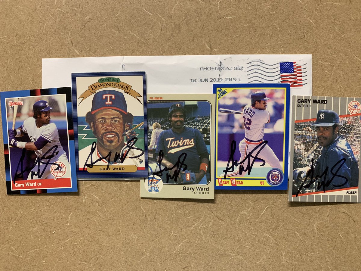 memorabiliaddy's tweet photo. #GaryWard #baseball @MLB @MLBPAA @MLBNetwork @Twins @Yankees @tigers #TTM #Autograph #Autographs #Autographed #AutographCollector #AutographCollection #ClassAct #GreatGuy #ThankYou #Memorabilia #TTMAutograph #TTMSuccess https://t.co/ixjWWeUffd
