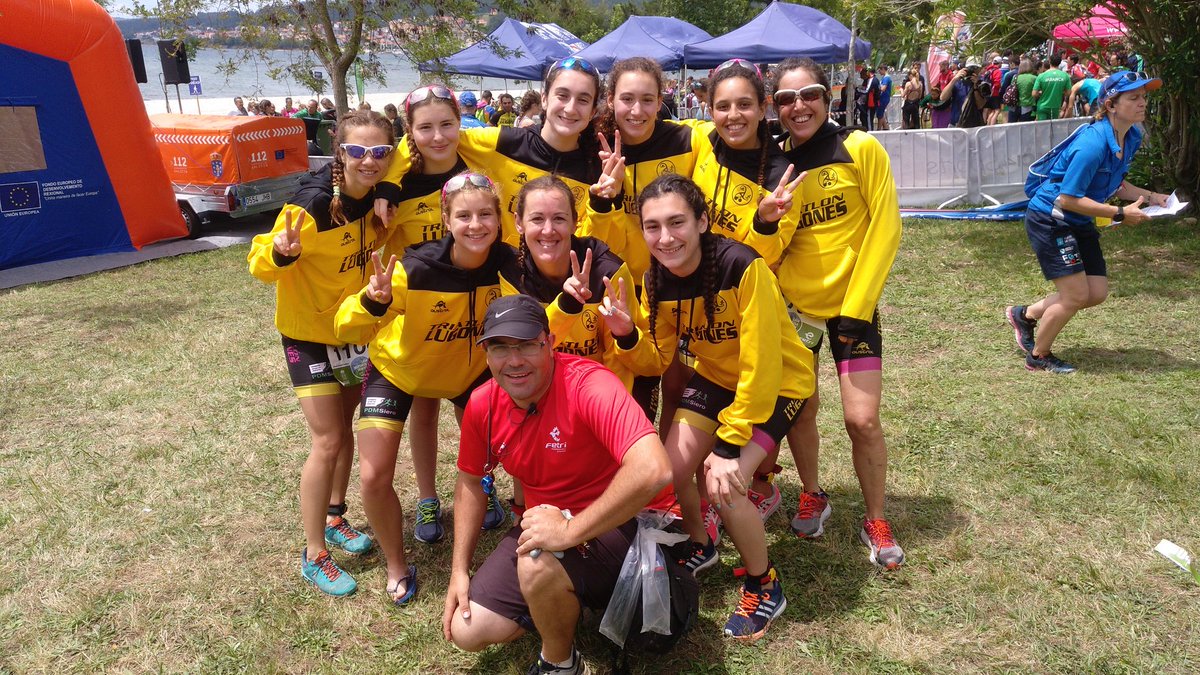 Enhorabuena al <a href="/TRIATLONLUGONES/">TRIATLON LUGONES</a> por el ascenso del equipo femenino a Segunda División conseguido hoy en #Boiro #Galicia. En 2020 competirán entre los 30 mejores clubes de triatlón femenino de #España