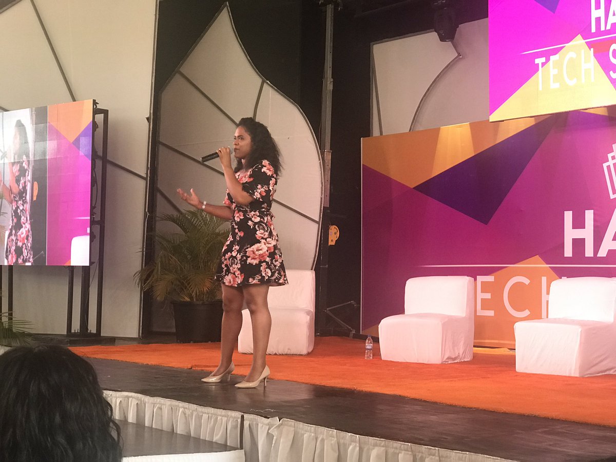 Just listened to a powerful keynote from <a href="/DaraihaSunshine/">Daraiha Janell Richardson</a> of <a href="/google/">Google</a> at the <a href="/HaitiTSummit/">Haiti Tech Summit</a>. #HaitiTechSummit