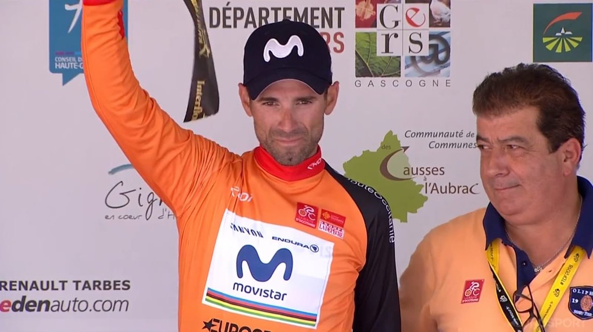 AdelaMCacha's tweet photo. Tras una etapa dura de montaña en la @RouteOccitanie nuestro líder @alejanvalverde sigue líder a falta de la etapa en línea del domingo. La #RegióndeMurcia te desea lo mejor. https://t.co/5lqE5LJxhw