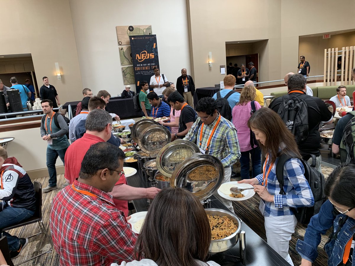 ntschutta's tweet image. How fitting - the last #nfjs lunch for @mstine is…Mexican. #thisisfine