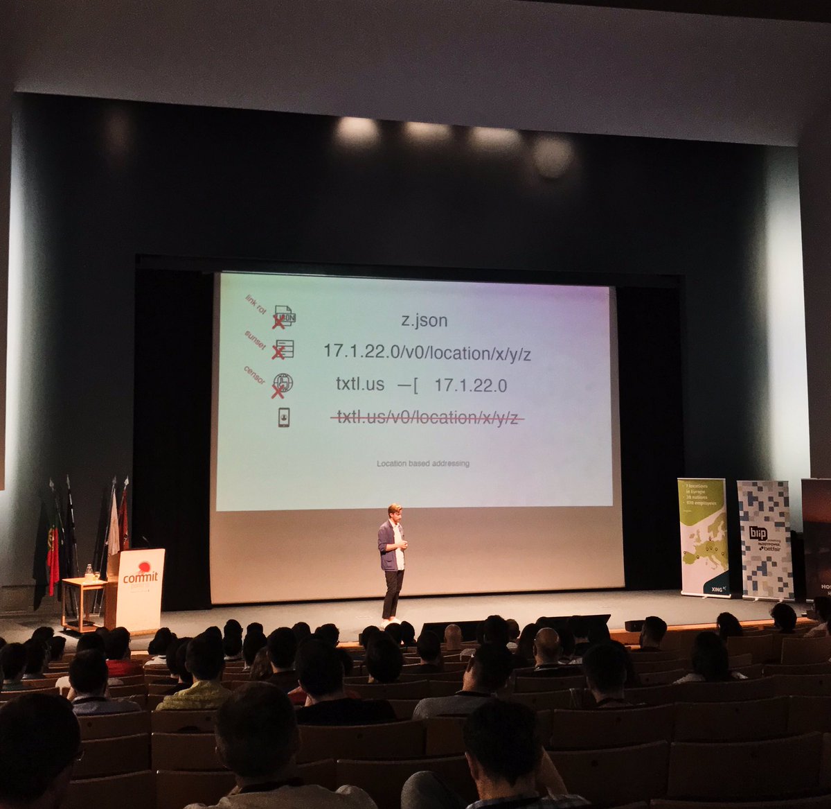 commitportoconf's tweet image. Right after the coffee break, Andrew Hill explained us how he uses IPFS to build technologies that give users long-term control of their personal data. 😁 #commitporto
