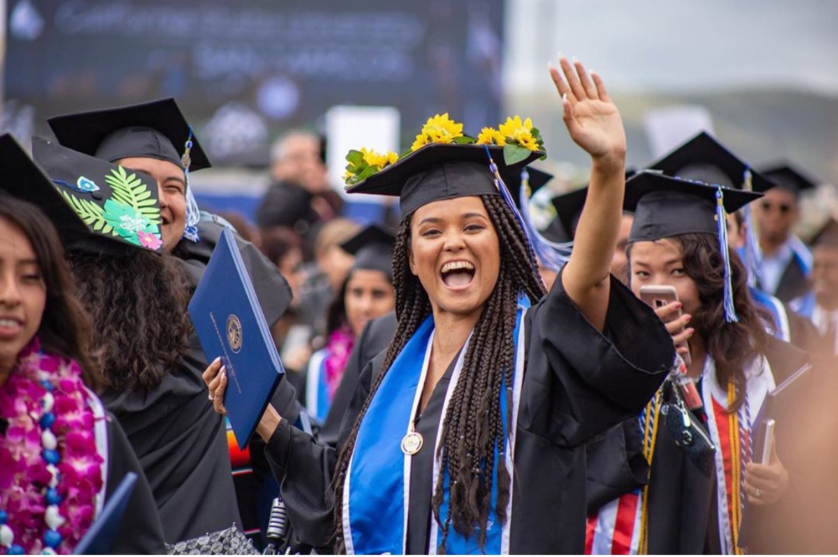 sanmarcoscity's tweet photo. Congrats to @CSUSM on graduating its biggest class yet! As North County's #education hub, San Marcos is proud of be home to a university that's building tomorrow's leaders. https://t.co/AMtDrQZAX0 #workforce #DiscoverSanMarcos picture via @CSUSM https://t.co/i0RrsZe9Td