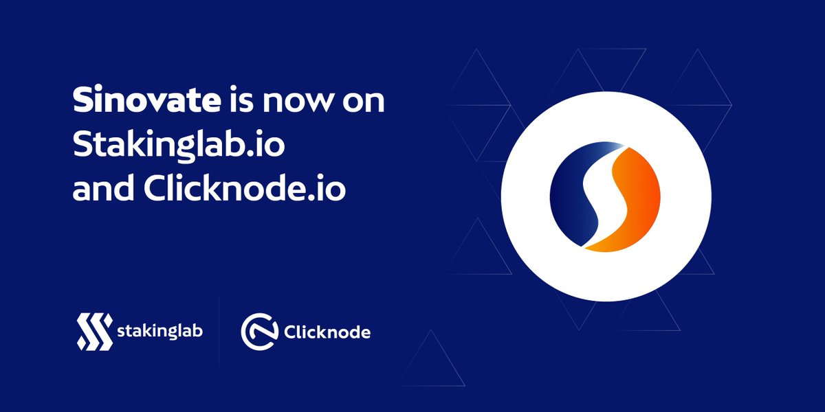 BuMa_BTC's tweet image. Something New incoming:
@SinovateChain  is now available on our Platforms
Join our #sharedmasternode: stakinglab.io/pools/2135
“a new #P2P digital #currency &amp;amp; #ecosystem which creates #unique and modern #Blockchain #products, #services &amp;amp; #solutions”
#CryptoNews #cryptocurrency