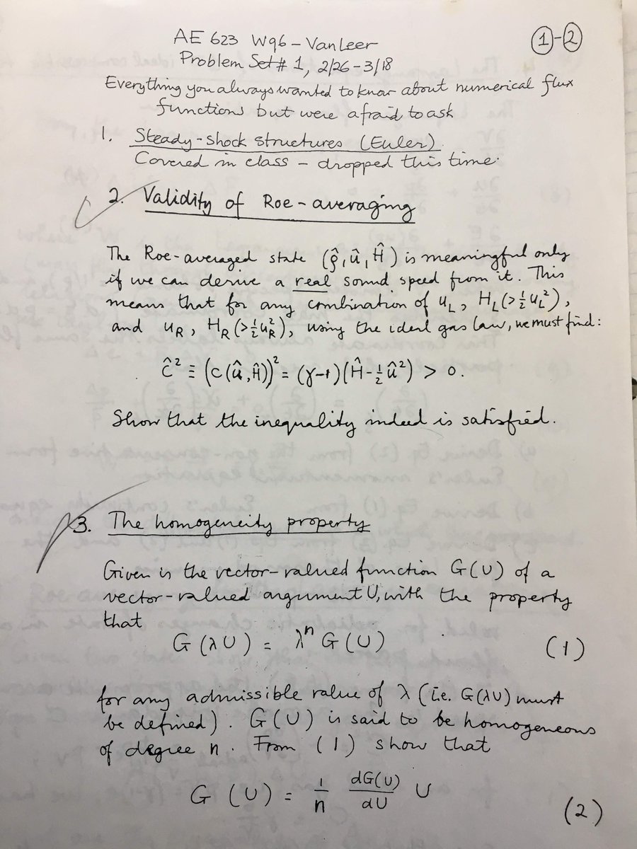 Hiroaki Nishikawa Was Asked About A Negative Speed Of Sound Computed With Roe Averages I Answered It Cannot Be Negative It Was A Homework Problem In A Cfd Class Taught