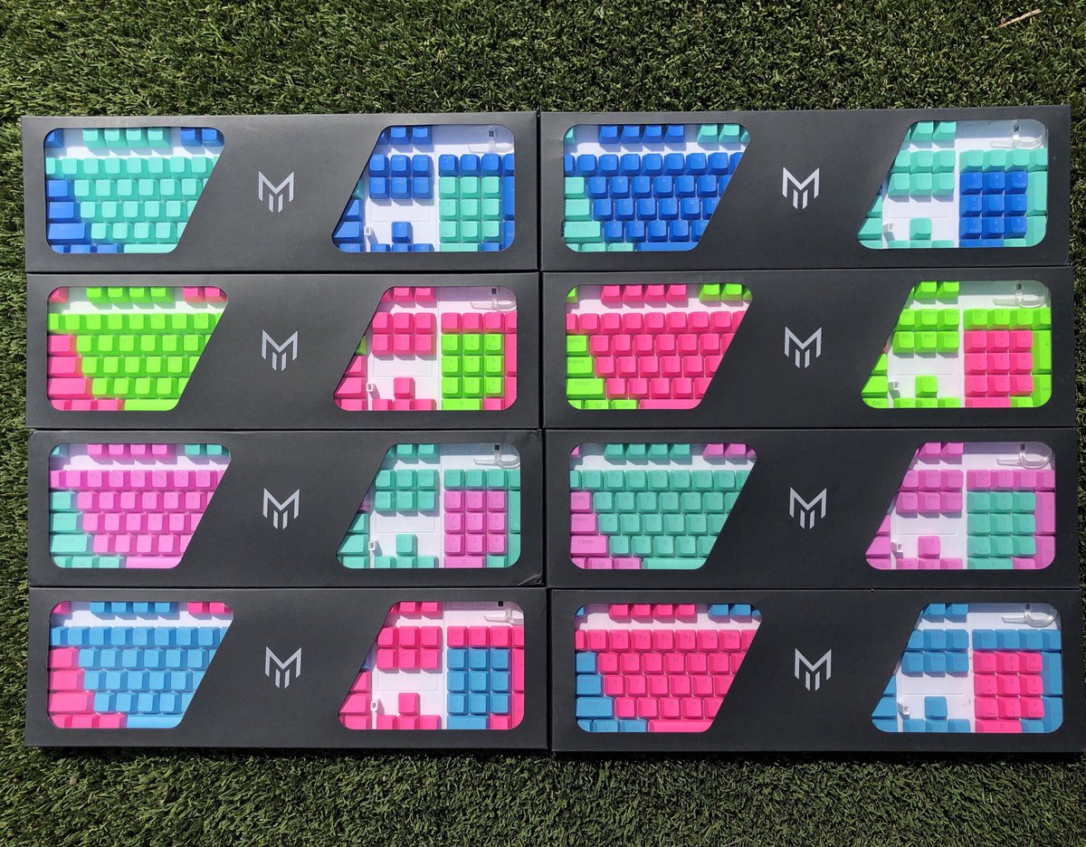 We are going to giveaway 1 set of keycaps and you get to pick the colorway you want!

To enter you must:

-RT this tweet
-Tag 3 friends
-Follow <a href="/MatrixKeyboards/">Matrix Keyboards</a> 

Our PBT Doubleshot Backlit keycaps are avalilabe to purchase middle of July. ($44.99)

Winner picked July 15th!