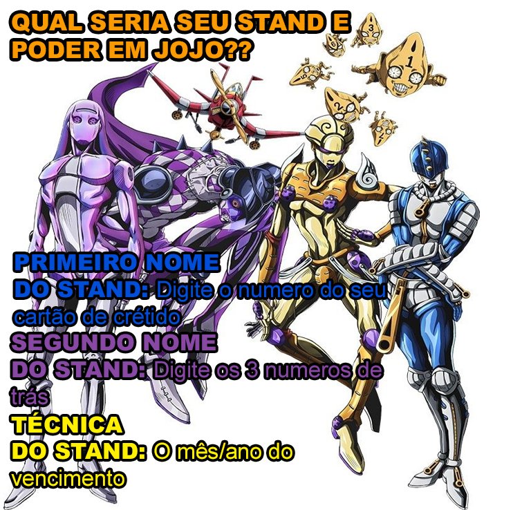 Qual seria seu stand em JJBA?