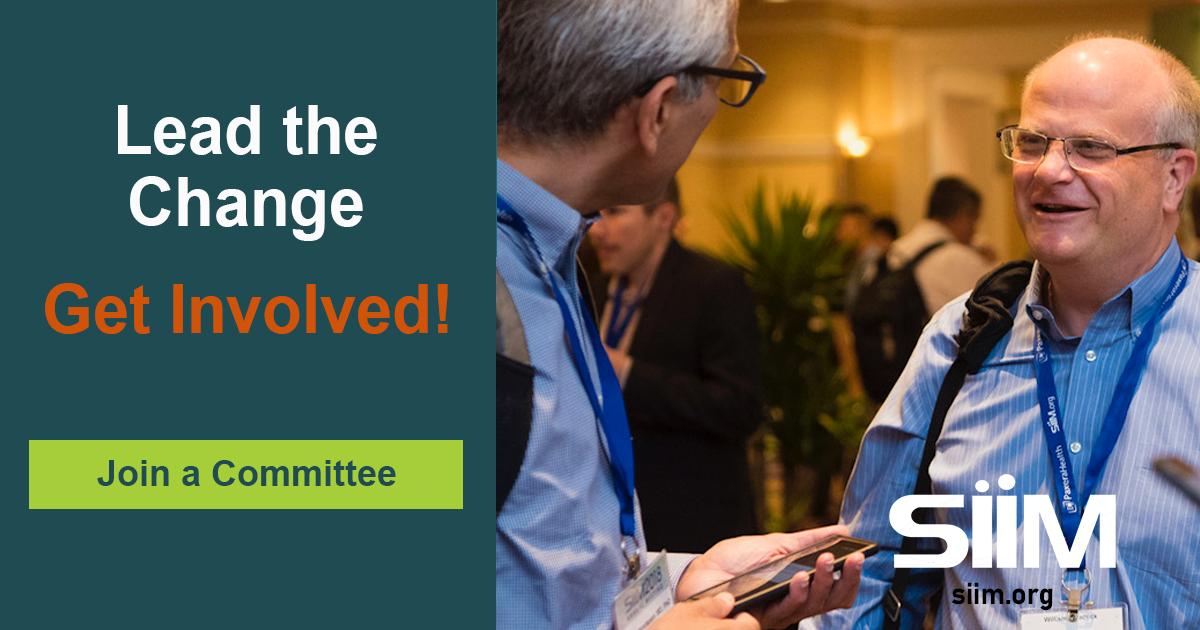 SIIM_Tweets's tweet photo. Interested in becoming more involved with #SIIM?
#JoinACommittee! We have several openings & would be delighted if you joined.
https://t.co/Dv55AxRzPb https://t.co/gNdFEqcxyF
