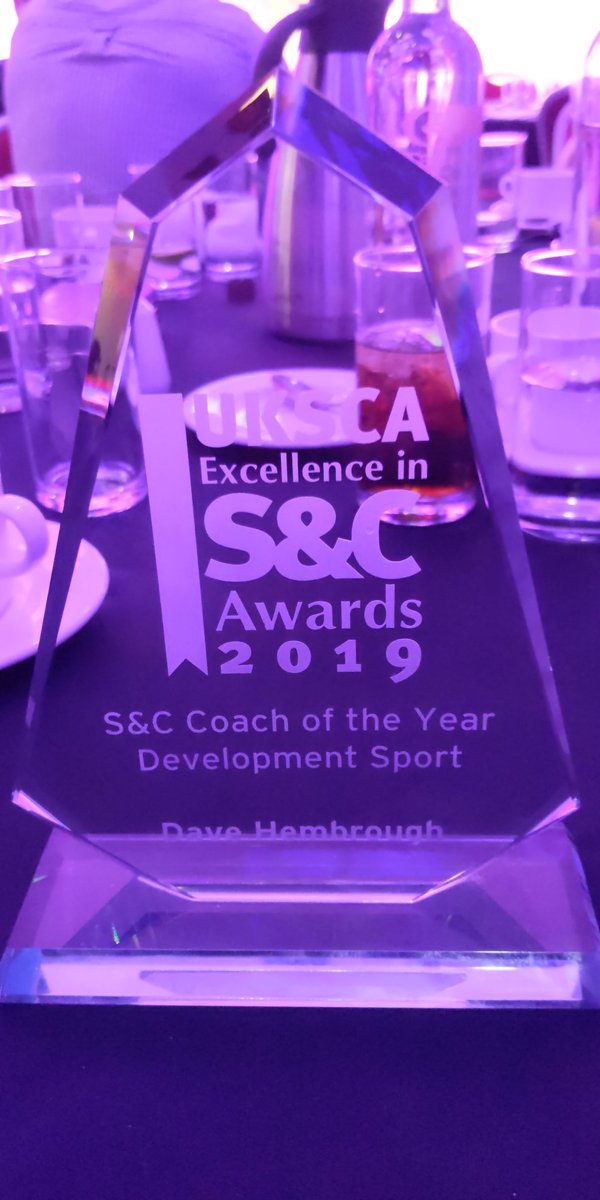 dwhembro's tweet photo. A week ago I received an award from the @UKSCA for coach of the year in development sport. Very happy & proud to get the recognition of all the hard work that goes in to @HallamBarbell @Strength4_Life & projects like #Powerbelle & #MindfullySTRONG #strengthsaveslives https://t.co/XsX8rKXjkY