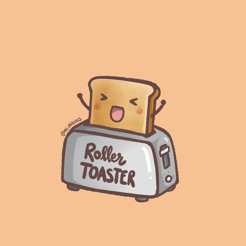 Mschibious's tweet photo. Hope your Saturday morning is as good as this guy's 🎢🍞✨
#rollertoaster #cuteart #badpuns https://t.co/BcqZQT77Kg