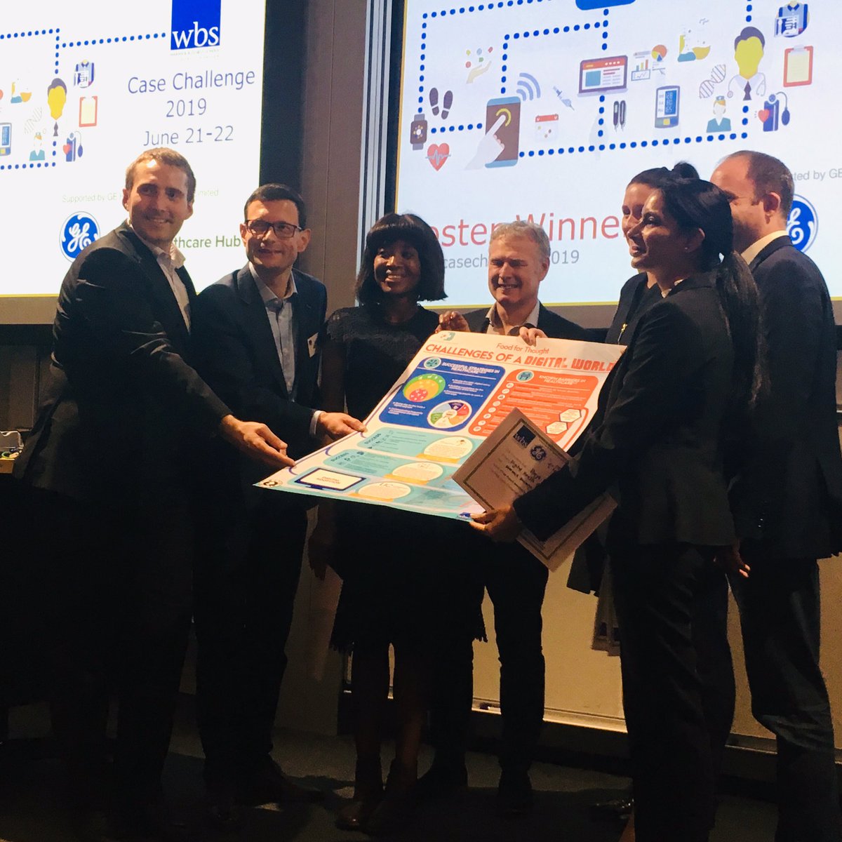 Huge congrats to Digital Health Consultancy from <a href="/WarwickBSchool/">WBS</a> who are the 2019 winners of the poster challenge for the #WBSCaseChallenge <a href="/WBScase/">WBS CASE CHALLENGE</a>