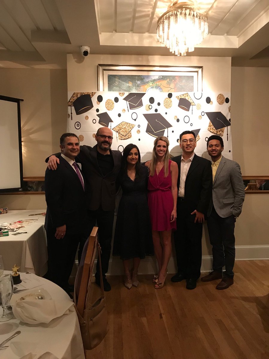 Congratulations and best wishes to our pain medicine fellows who celebrated the end of fellowship last night. ⁦<a href="/CLeShortMD/">Christina Le-Short</a>⁩ fellowship director did an amazing job.